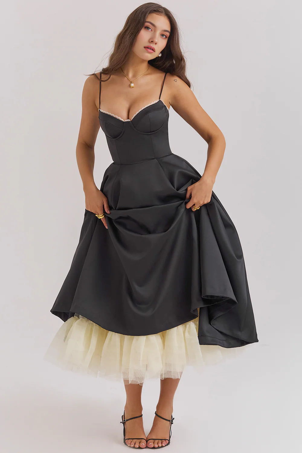 Cloe Midi Dress - Double Layer