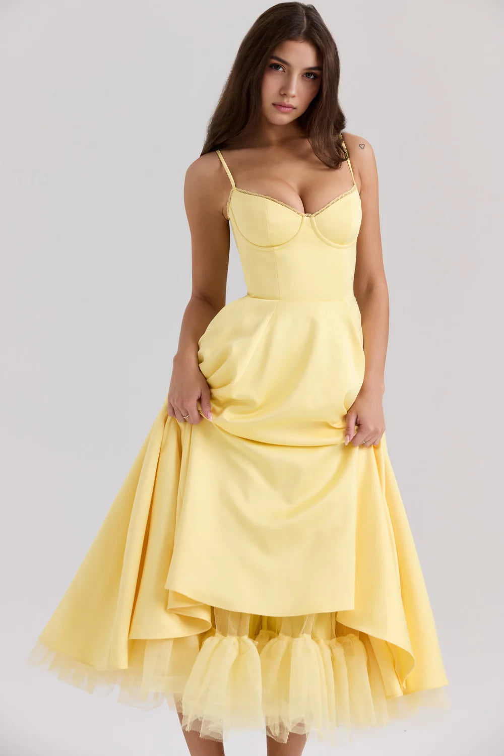 Cloe Midi Dress - Double Layer